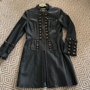 Double D leather jacket- deep chocolate brown